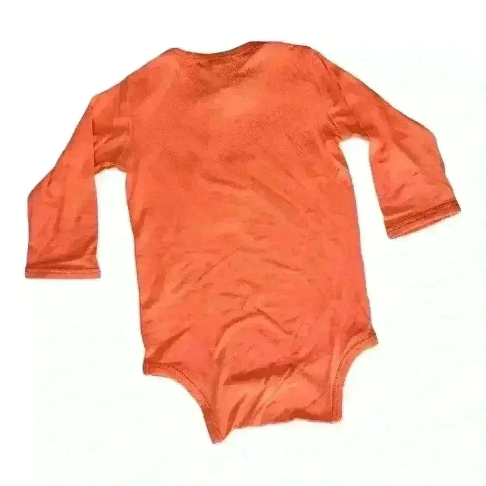 NWT - Kate Quinn Orange Bamboo Bodysuit - Size 6-12m - Picture 3 of 3